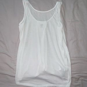 White open back tank top